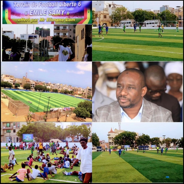 Pelouse synthétique et construction d’un complexe sportif moderne à Liberté 6 (Emile Samy) : le monde du football applaudit Elimane Lam
