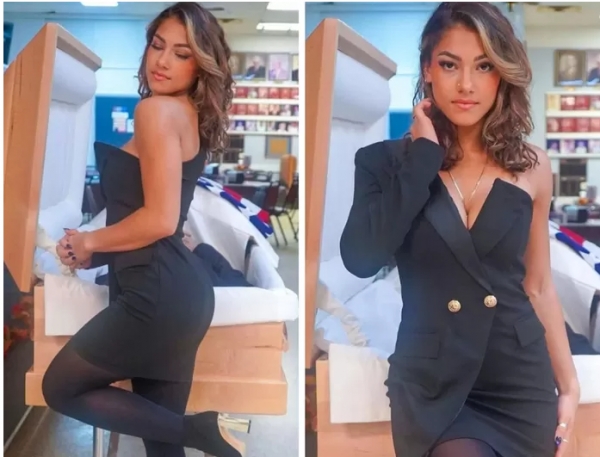 Une influenceuse pose devant le cercueil ouvert de son pÃ¨re sur Instagram