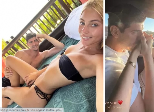 Thibaut Courtois partage ses vacances romantiques avec sa compagne Mishel Gerzig