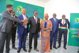 CAN 2023: Patrice Motsepe inaugure un bureau de la CAF à Abidjan